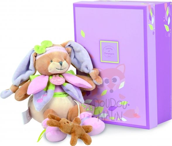  lila lapin musical violet rose vert 